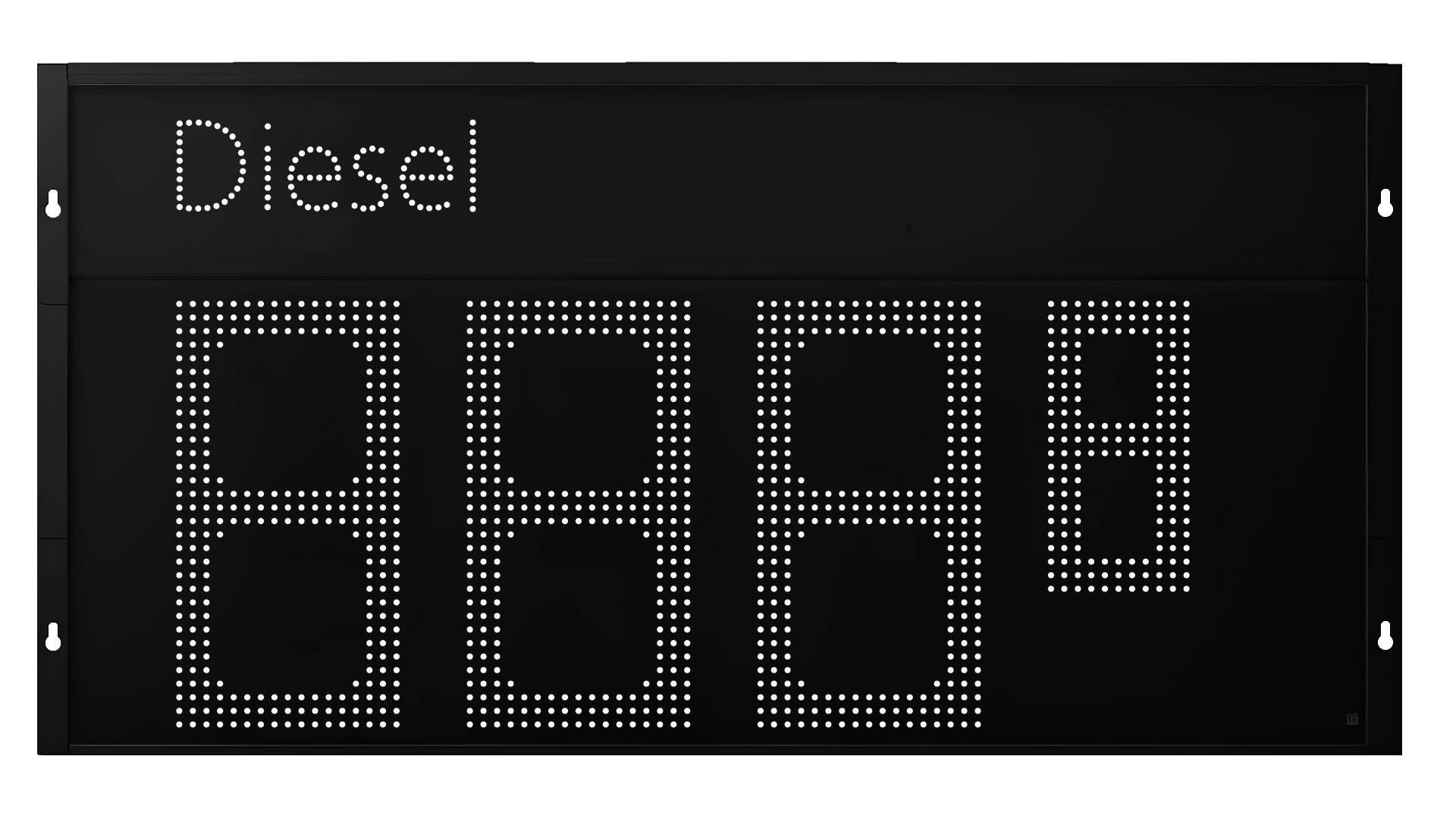 Diesel Preisanzeige BXL Tankstelle